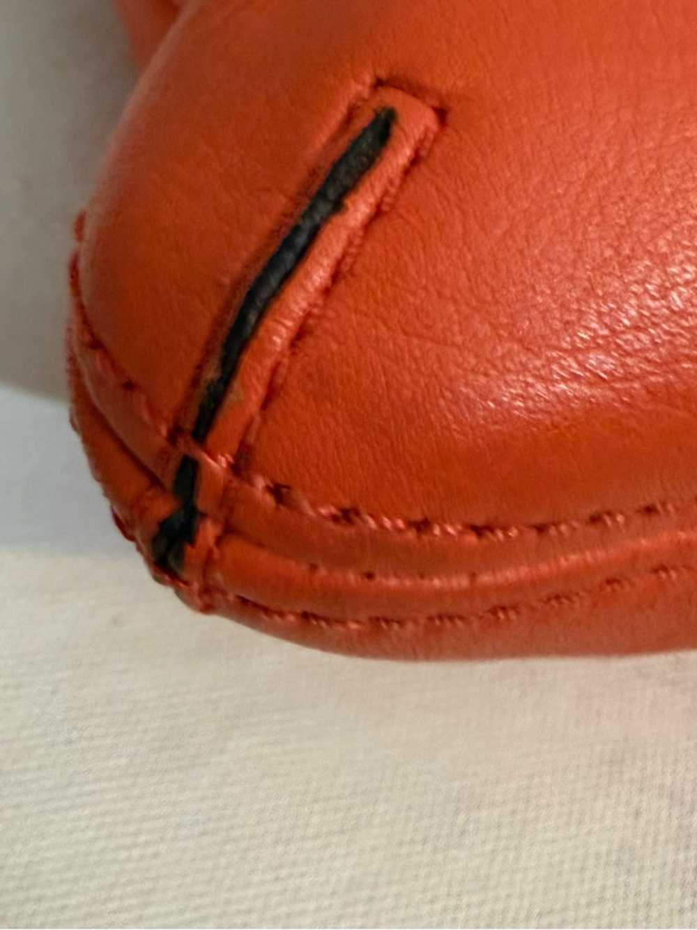 Coach Poppy Perri Hippie Convertible Shoulder Crossbody Bag Orange Coral Leather - Picture 12 of 16